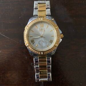 Invicta Two-Tone Gold and Silver Watch